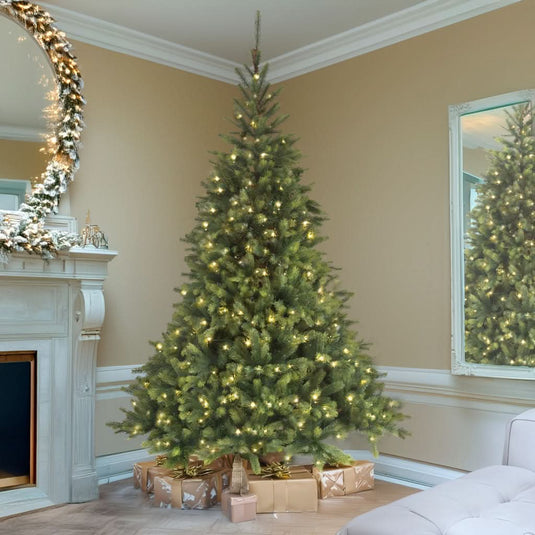 7ft Prelit Real Feel Scandi Artificial Christmas Tree - Elite Ed 2.1m
