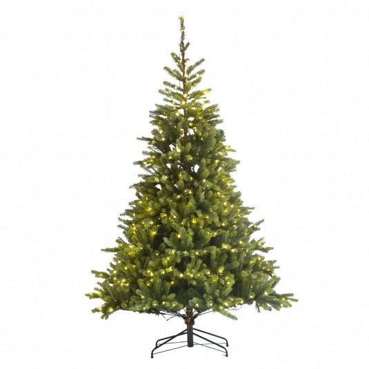 7ft Prelit Real Feel Scandi Artificial Christmas Tree - Elite Ed 2.1m