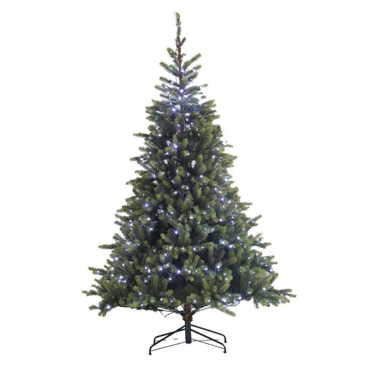 7ft Prelit Real Feel Scandi Artificial Christmas Tree - Elite Ed 2.1m