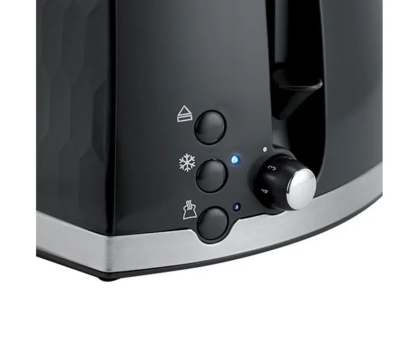 Załaduj obraz do przeglądarki galerii, Russell Hobbs Honeycomb 2 Slice Toaster - Black | 26061R/H
