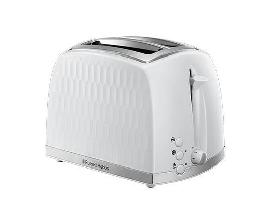 Russell Hobbs Honeycomb 2 Slice Toaster - White | 26060/RH