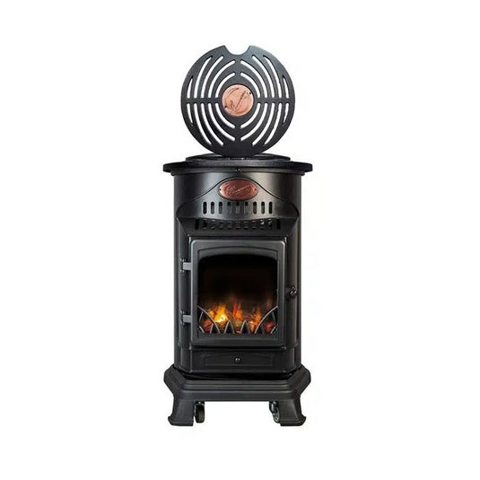 Provence 3.4kW Portable Gas Fire – Matt Black | PROVIR-MB