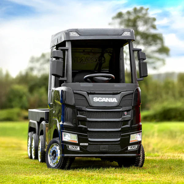 Kids Ride On Scania + Trailer | Black | 034645