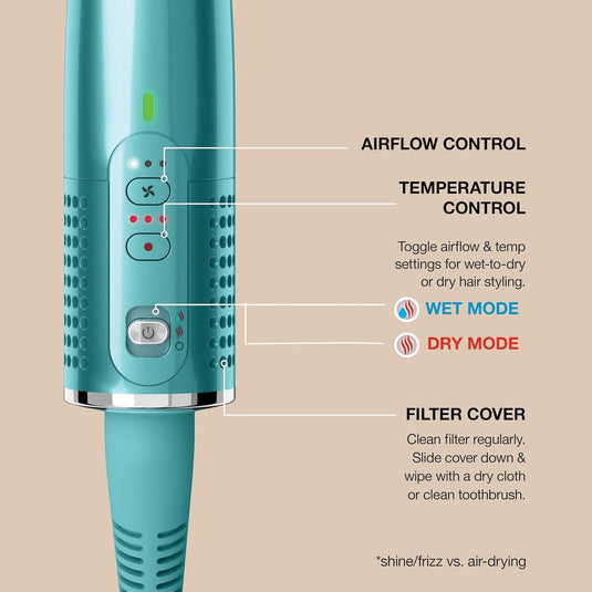 Shark Glossi 2-in-1 Hot Tool and Air Glosser | Juniper | HT302UKTL