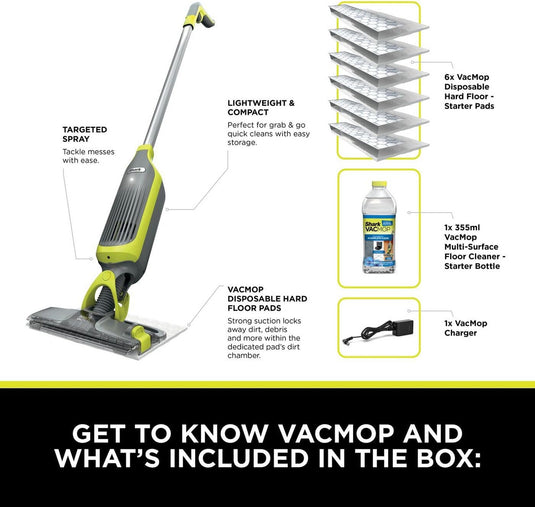 Shark VacMop Cordless 2-in-1 Vacuum Mop with Targeted Spray | VM200UK