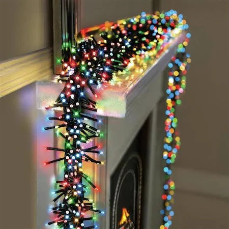 Load image into Gallery viewer, 2000 M-A LED Clear Cable Cluster with Timer Multi Colour | LV162177MC
