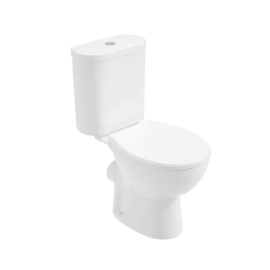 Sonas Open Back Close Coupled Toilet C/W Seat & Fittings