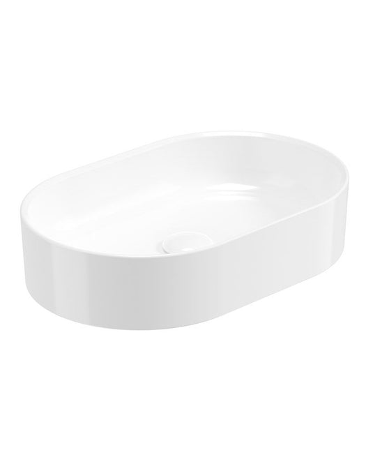 Sonas Living Oval Countertop Wash Basin & Waste | White | USW0678