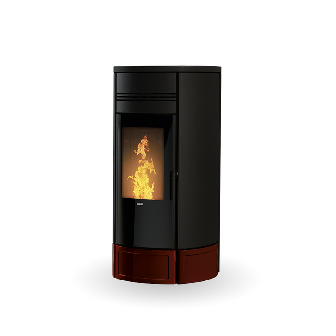 Klover Style 220 Duo Wood Pellet Boiler | 28.4KW | Bordeaux | KLSLD220BO