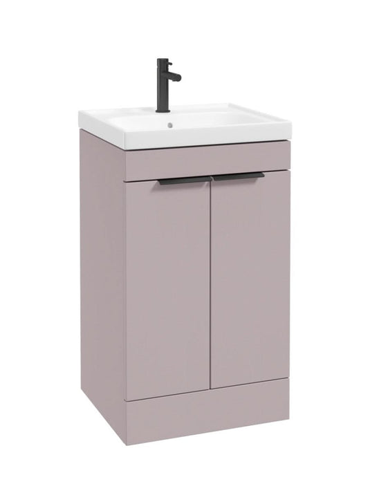 floorstanding vanity unit in Matt Cashmere Pink