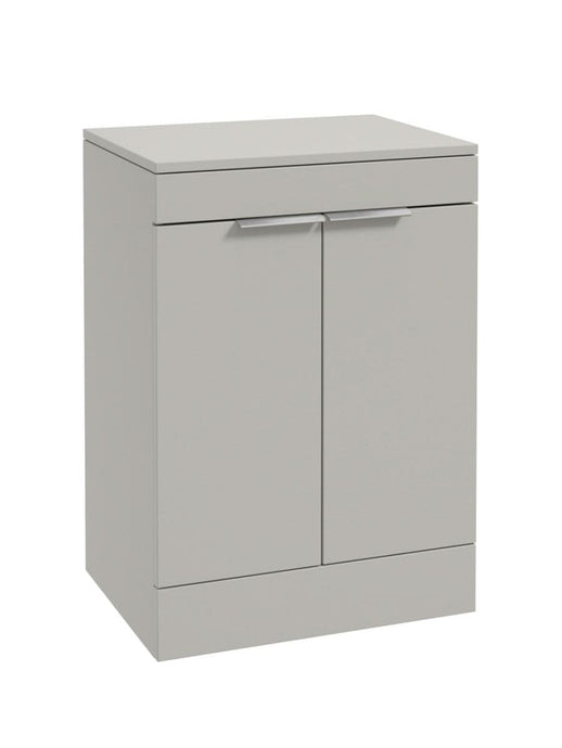 freestanding vanity unit in Matt Arctic Grey