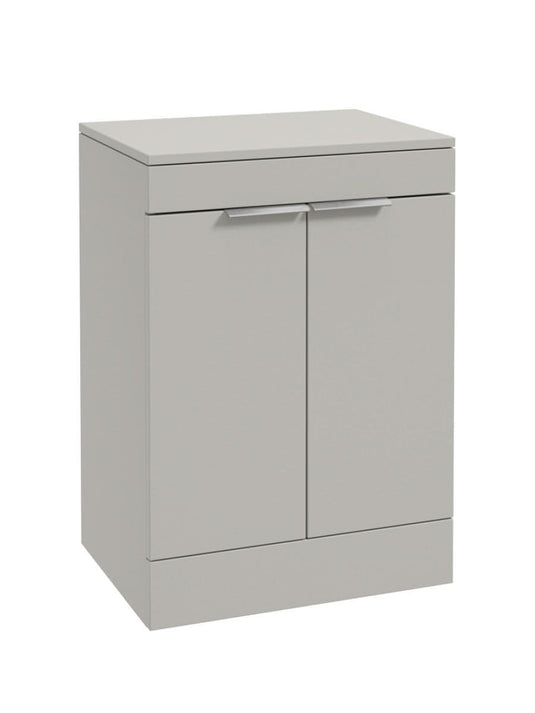 freestanding vanity unit in Matt Arctic Grey