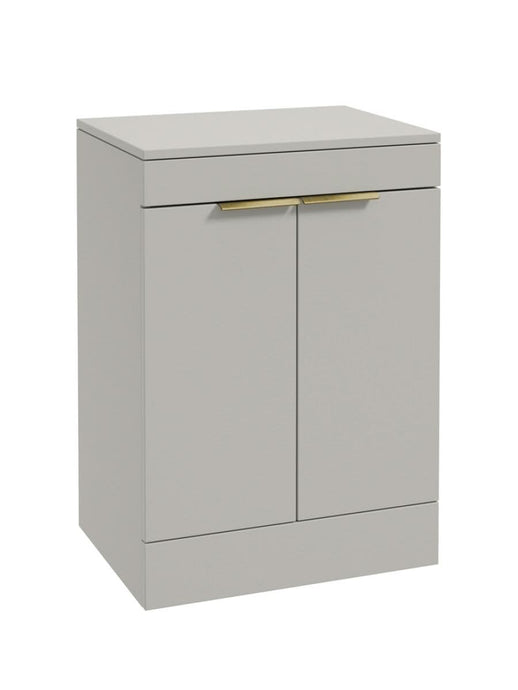 floorstanding vanity unit in Arctic Grey Matt