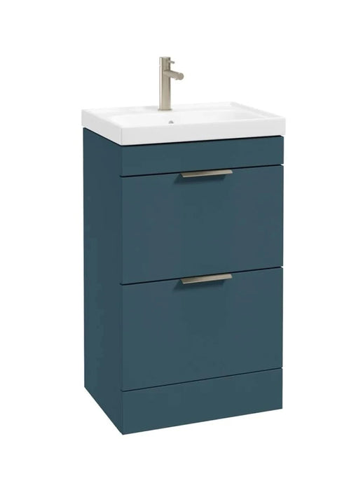 floorstanding vanity unit in Matt Ocean Blue