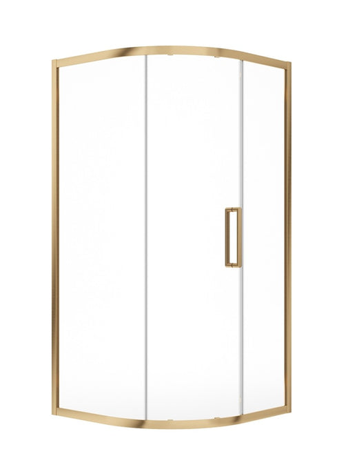 Sonas Aspect 8Mm Framed One Door Quadrant 900Mm  Brushed Gold | USE00100