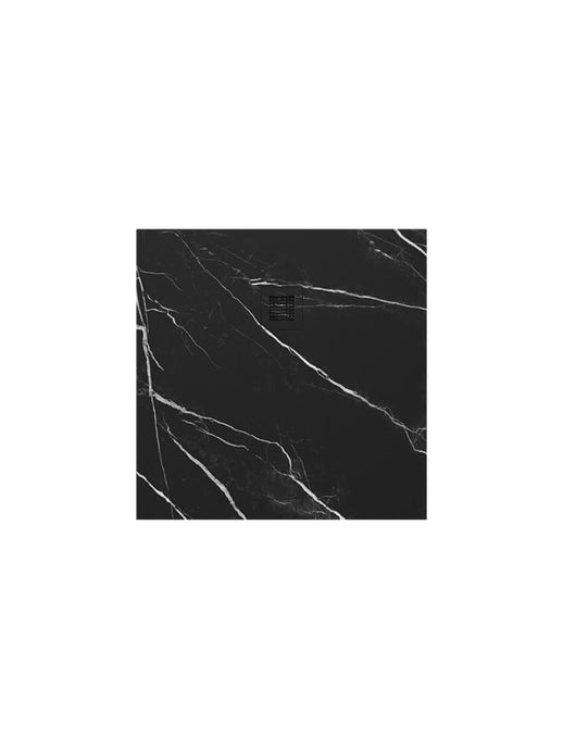 black marble shower tray and waste