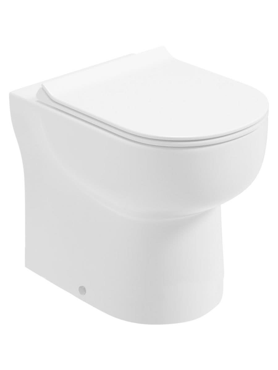 Via Rimless Wc & Sequence Slim Soft Close Seat - Cork - Toss Bryan