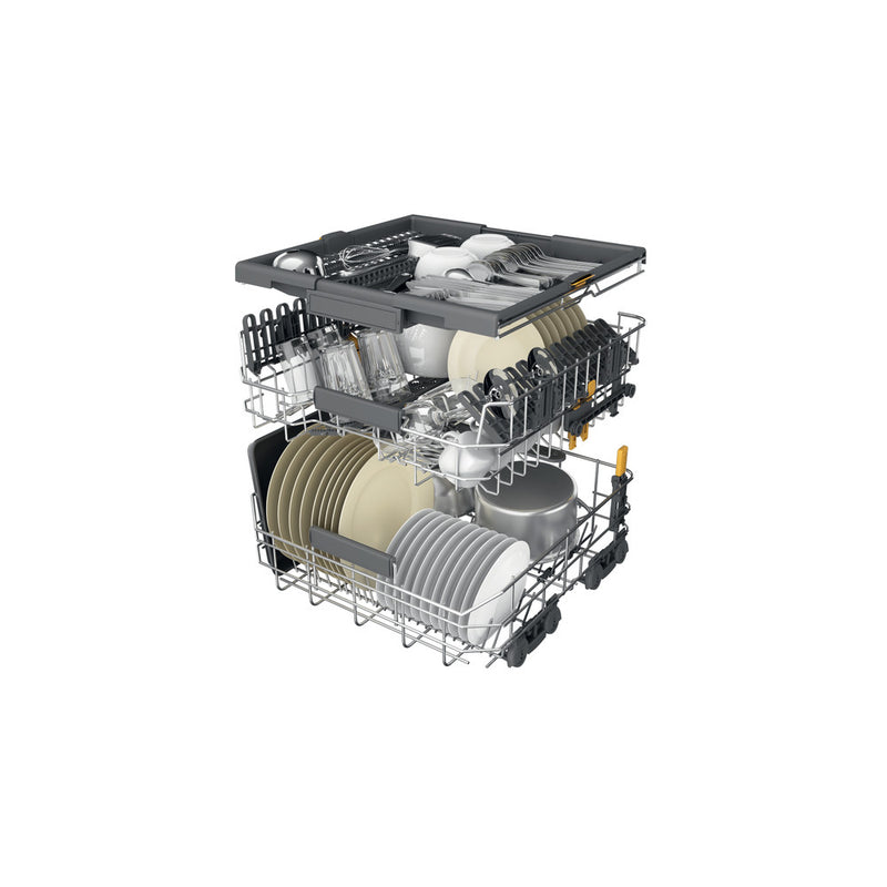Load image into Gallery viewer, Whirlpool Full Size MaxiSpace Dishwasher with Flexible 3rd Rack | White | 15 Place Settings | D Rated | W7F HP33 UK
