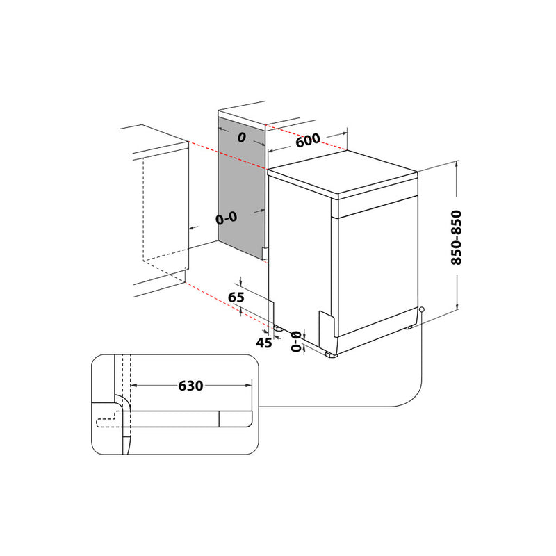 Load image into Gallery viewer, Whirlpool Full Size MaxiSpace Dishwasher with Flexible 3rd Rack | White | 15 Place Settings | D Rated | W7F HP33 UK

