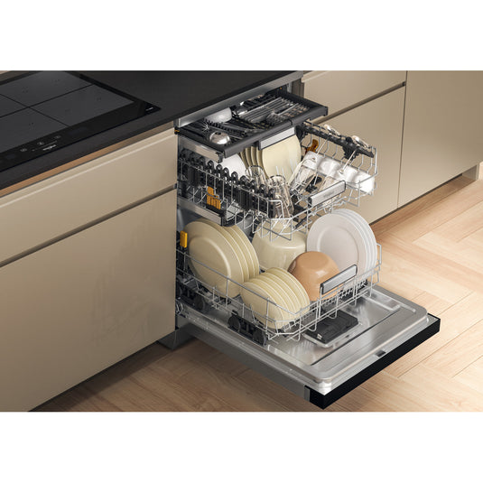 Whirlpool Freestanding MaxiSpace Dishwasher with Flexible 3rd Rack | 15 Place Setting | B Rated | W7F HS51 X UK