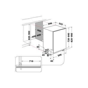 Load image into Gallery viewer, Whirlpool Integrated Dishwasher | Black | W8IA115M3TUS UK
