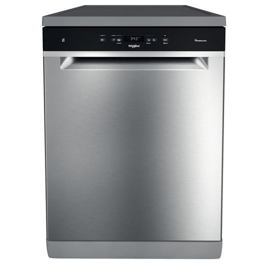 Whirlpool Freestanding Full Size Dishwasher | 14 Place Setting | Stainless Steel | D Rated | WFC 3C33 PF X UK