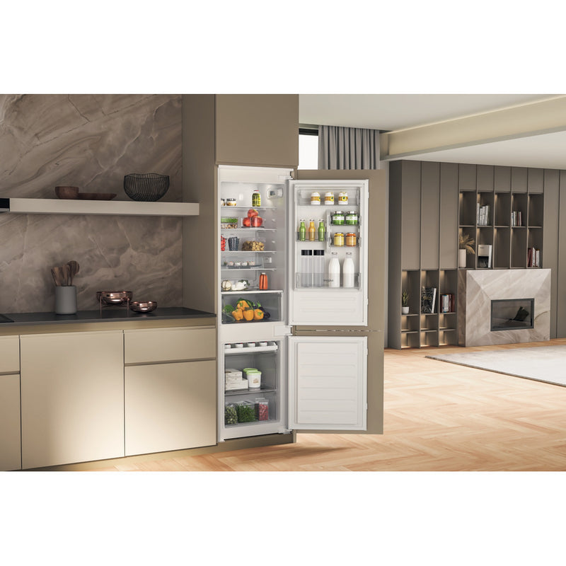 Load image into Gallery viewer, Whirlpool Built-in Low Frost Fridge Freezer | White | 70/80 Split | WHC18D041A1

