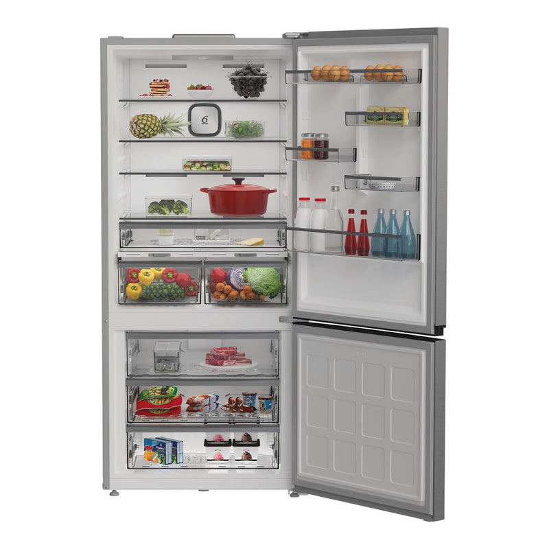 Load image into Gallery viewer, Whirlpool Fridge Freezer | 204x83cm | Pearl Inox | WHK2 6613 X5UK

