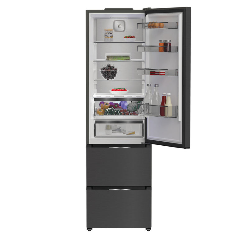 Load image into Gallery viewer, Whirlpool Fridge Freezer | 203x60cm | Dark Inox | WHKF 6352 XBR5UK
