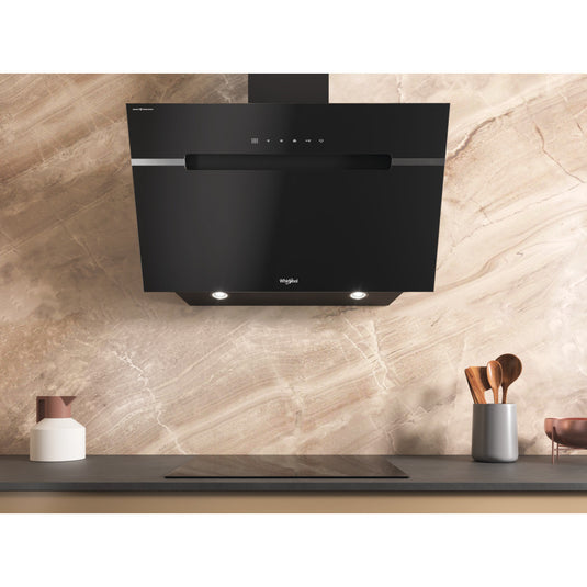 Whirlpool Chimney Hood | 90cm | Black | WHVS 91F LT DP K