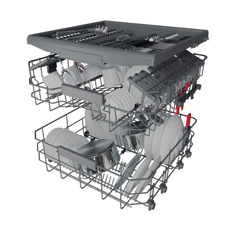 Load image into Gallery viewer, Whirlpool Freestanding Full Size Dishwasher | Stainless Steel | 14 Place Settings | D Rated | WIC 3C33 PFE UK
