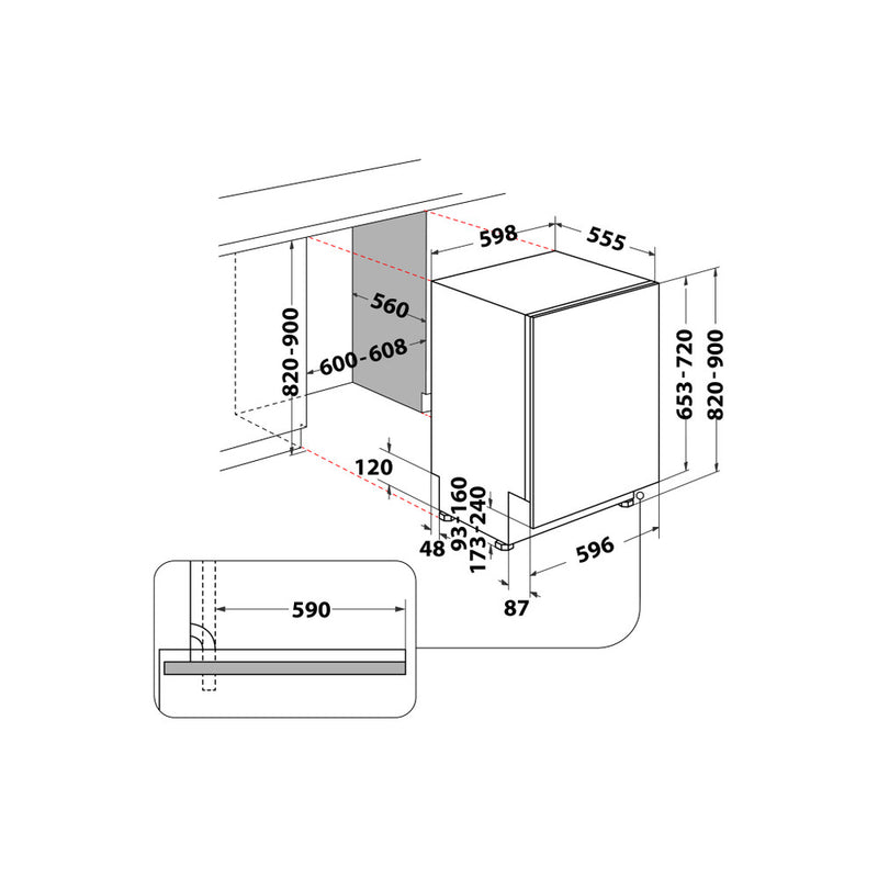 Load image into Gallery viewer, Whirlpool Freestanding Full Size Dishwasher | Stainless Steel | 14 Place Settings | D Rated | WIC 3C33 PFE UK
