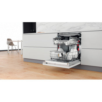Whirlpool Freestanding Full Size Dishwasher | Stainless Steel | 14 Place Settings | D Rated | WIC 3C33 PFE UK