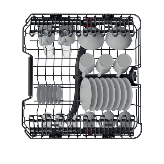 Whirlpool Freestanding Full Size Dishwasher | Stainless Steel | 14 Place Settings | D Rated | WIC 3C33 PFE UK