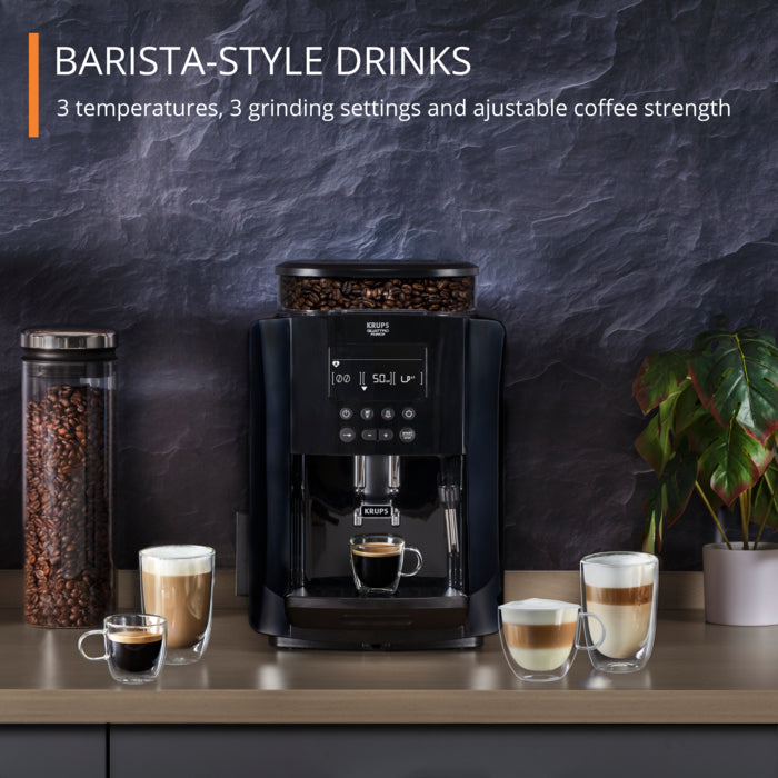 Load image into Gallery viewer, KRUPS Arabica Digital Espresso | Bean to Cup Coffee Machine | Black | EA817040
