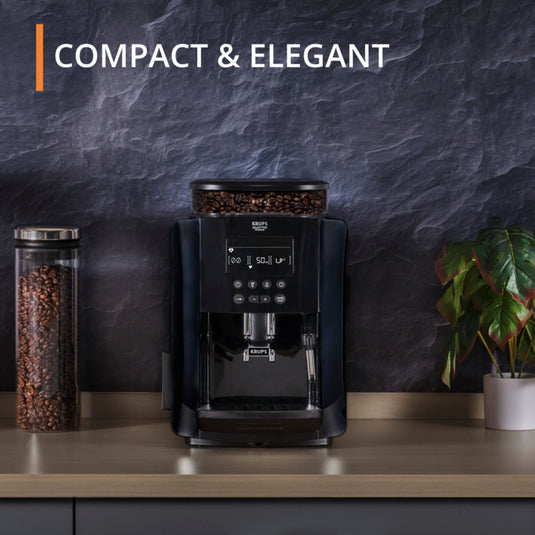 KRUPS Arabica Digital Espresso | Bean to Cup Coffee Machine | Black | EA817040